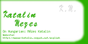 katalin mezes business card